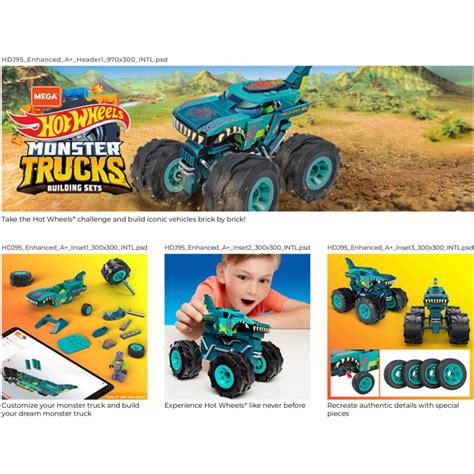 Mega Construx Hot Wheels Mega Wrex Monster Truck Afterpay