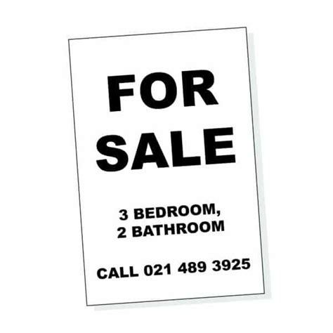 Real Estate For Sale Signs Positive Signs Print