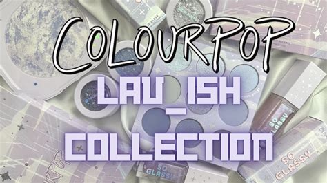 New Colourpop Lavender Collection Lavish Palette Close Ups Swatches