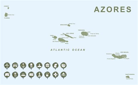 Azores Islands Map and Travel Guide