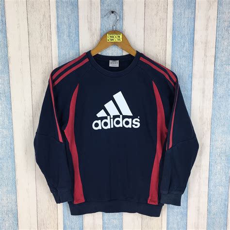 Adidas Sweatshirt Girl Small 90s Adidas Big Logo Vintage Etsy