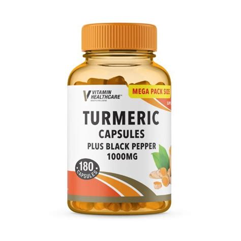 Vitamin Health Turmeric 1000mg 180s Savers Health Home Beauty