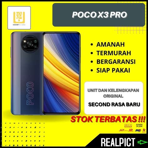 Jual XIAOMI POCO X3 PRO Ram 6 128 8 256 Second Bekas Mulus Original