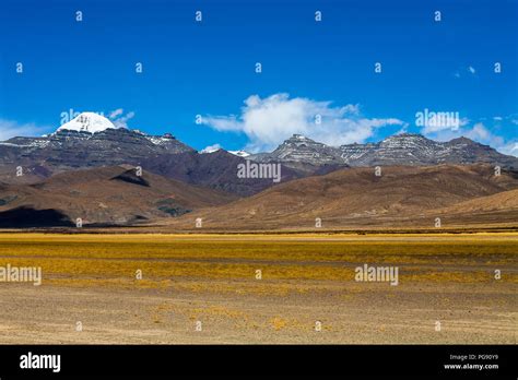 Snow Covered Peak Of Holy Mount Kailash Tibetan Buddhism Sacred