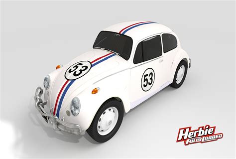 Herbie Vw Beetle D Model Cgtrader