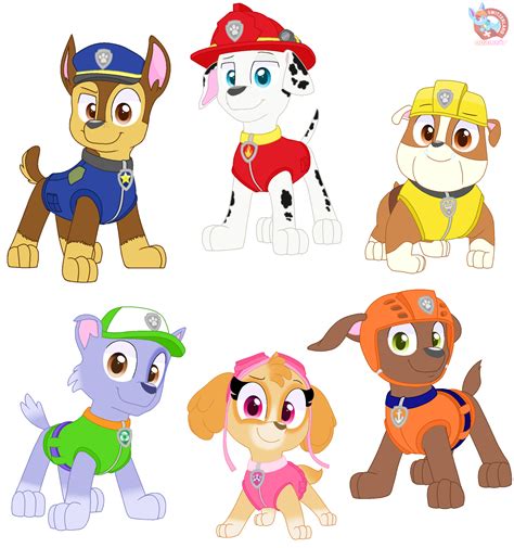 Paw Patrol Posing Vectors By Rainboweeveede On Newgrounds