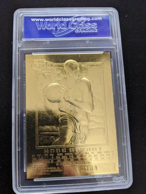 Kobe Bryant Skybox Ex Rookie Kt Gold Wcg Gem Mt Black