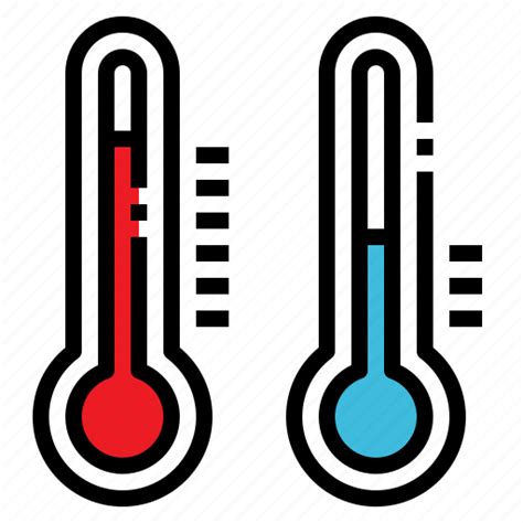 Fever Hot Temperature Thermometer Weather Icon