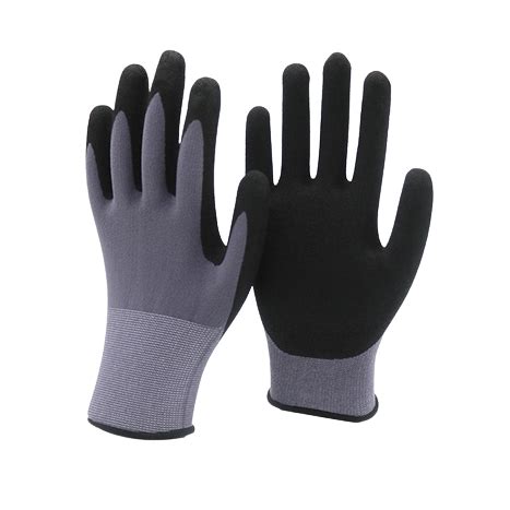 Guantes Recubiertos De Nitrilo Arenoso Calibre 15 Henan Huayi Glove