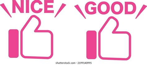 illustration nice good good sign stock vector royalty