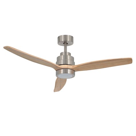 Ventilatore Zephir Da Soffitto Pale In Legno Cm In Abs Con Led