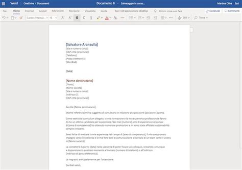 Come Scrivere Una Lettera Con Word Salvatore Aranzulla