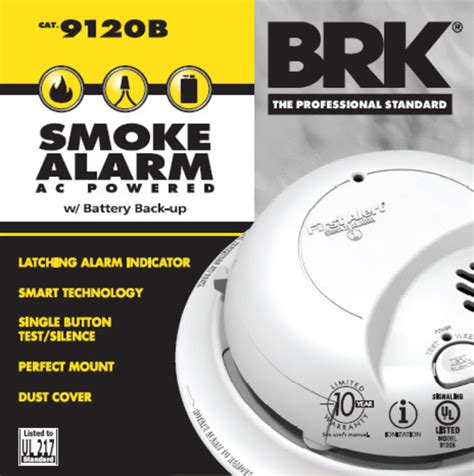 Brk 9120b Smoke Alarm Dual Ionization Alarm