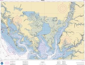 Nautical Charts Online Noaa Nautical Chart Chesapeake Bay