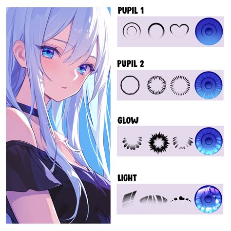 Free Procreate Pupils Brush Pack For Anime Manga Librium In