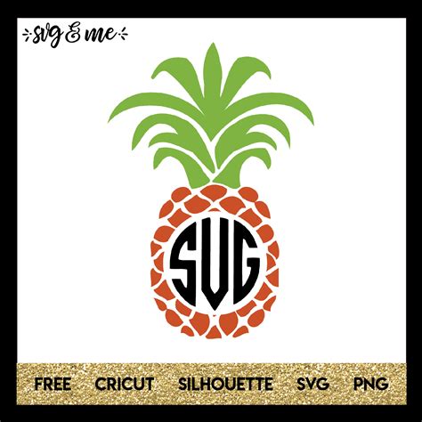 Pineapple Monogram SVG Me