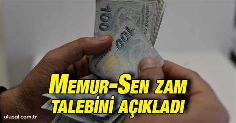 Memur Sen zam talebini açıkladı