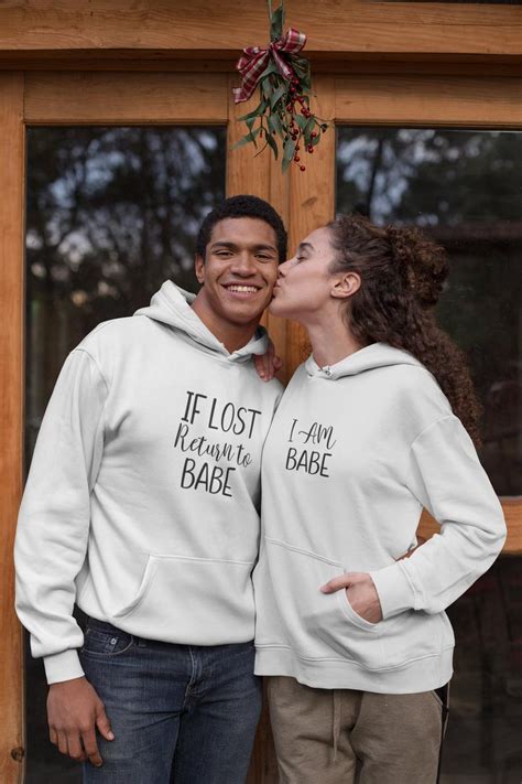 Couples If Lost Return To Babe I Am Babe Hoodies And Etsy I Love My