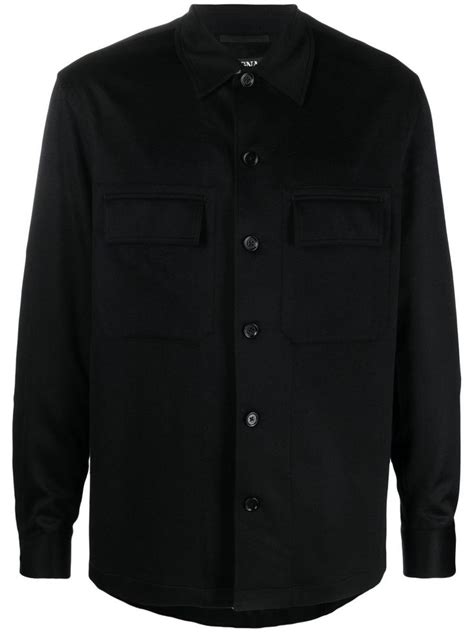 Zegna Camisa Alba Oasi De Cashmere Farfetch Zegna Sweatshirts