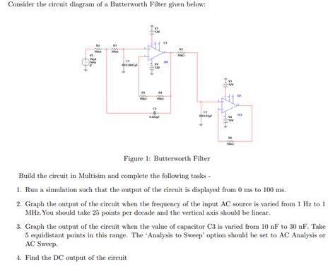 Solved Consider The Circuit Diagram Of A Butterworth Filter