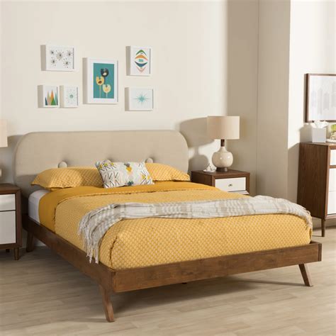 Shop Carson Carrington Floro Mid Century Platform Bed Free Shipping