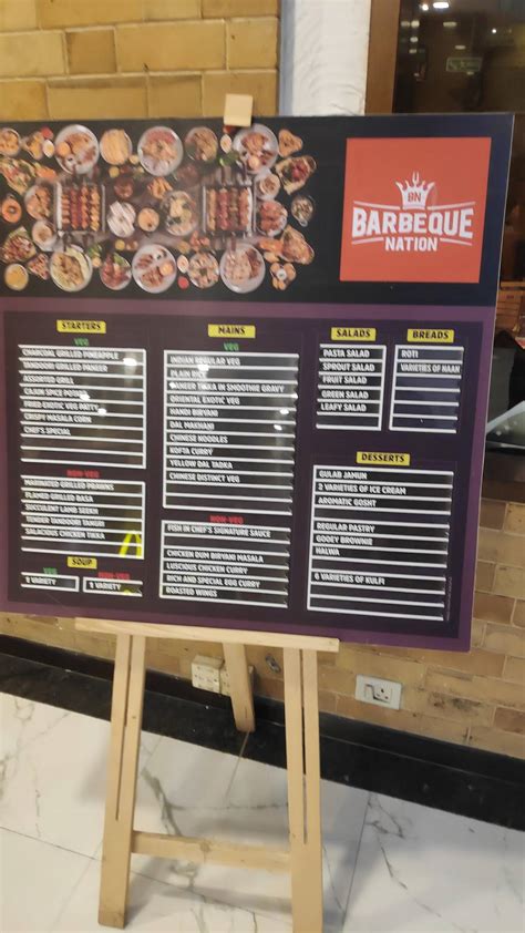 Menu At Barbeque Nation Bengaluru