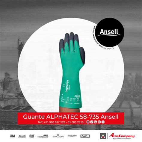 Guante ALPHATEC 58 735 Ansell ALCA COMPANY SAC