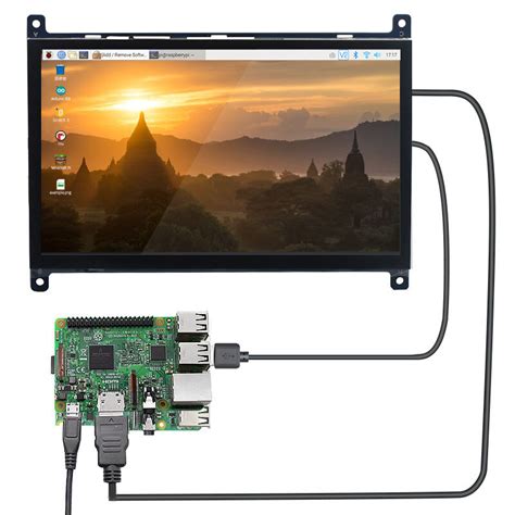 Raspberry Pi 4b Lcd Capacitive Touch Screen 7 Inch Hdmi Hd Display Usb