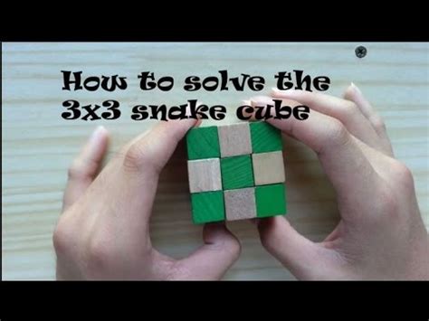 Easiest Way On How To Solve The X Snake Cube Youtube