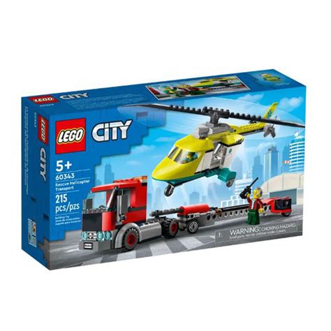 LEGO CITY RESCUE HELICOPTER TRANSPORT – TOYBEEZ