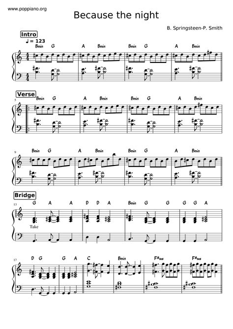 Bruce Springsteen Dancing In The Dark Sheet Music Pdf Free Score Download ★