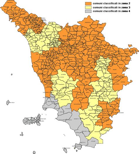 Mappa Del Rischio Sismico In Italia E Toscana Arezzo Meteo