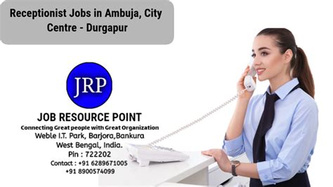 RECEPTIONIST JOBS IN AMBUJA City Centre Durgapur 2024