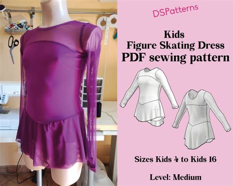 Jalie Figure Skating Dress With Attached Leotard Sewing Pattern In