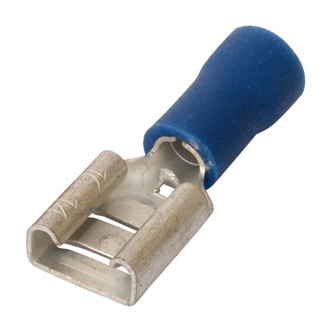 Spade Type Connector Female 2 5mm Blue Toolstation