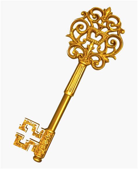 Transparent Gold Key Png Key With No Background Png Download Kindpng