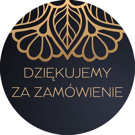 Naklejki DZIĘKUJEMY ZA ZAMÓWIENIE E Plumeria pl