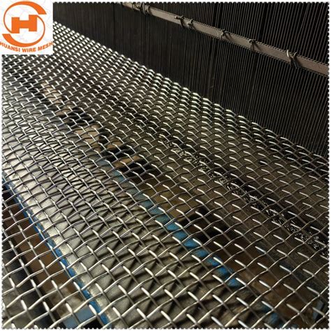 Stainless Steel Mining Crimped Wire Mesh Vibrating Screen Quarry