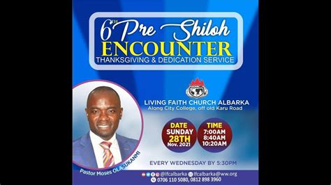 FIRST SERVICE 6TH PRE SHILOH ENCOUNTER END OF MONTH THANKSGIVING