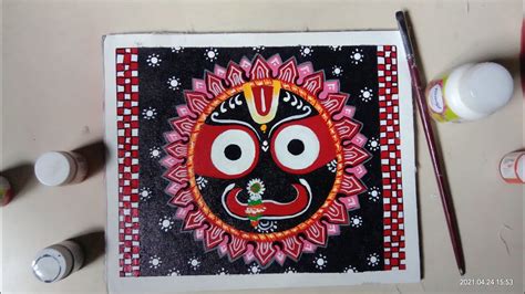 Lord Jagannath Painting Step By Step Tutorial On Canvas Acrylic