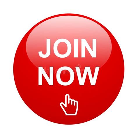 Join Now Button Simple Join Now Button Eps Illustration On Isolated