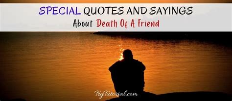 80 Special Quotes About Death Of A Friend Sayings Tribute