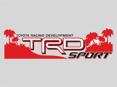 2 Toyota Trd Off Sport Beach Decal Trd Racing Development Side Vinyl