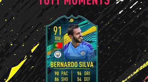 Fifa Bernardo Silva Toty Moments Sfida Creazione Rosa