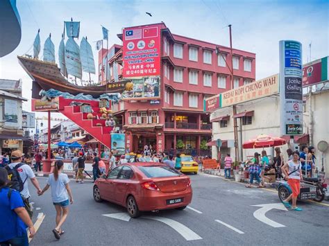 Jonker Street Malacca City Is The Capital City Of The Malaysian State