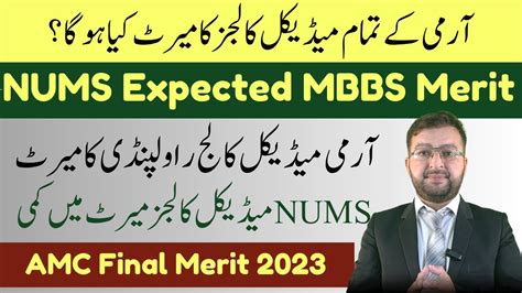 Nums Expected Merit 2023 Amc Merit 2023 Nums Private Mbbs Merit Uhs