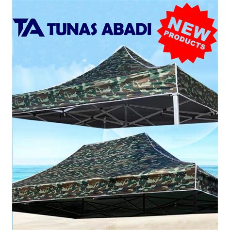 Jual Atap Tenda Lipat Army D800 Ukuran 3x3 Tebal Double Layer Shopee