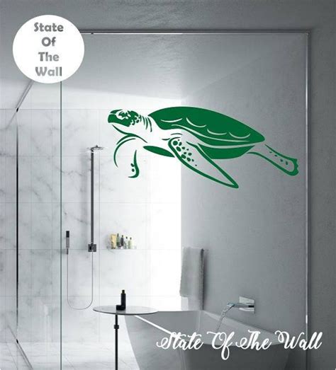 Sea Turtle Wall Decal Sticker Art Decor Bedroom Design Mural Vinyl ...