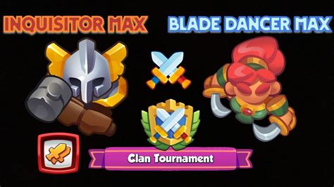 Rush Royale โหมด Clan Tournament Inquisitor MAX vs Blade Dancer MAX