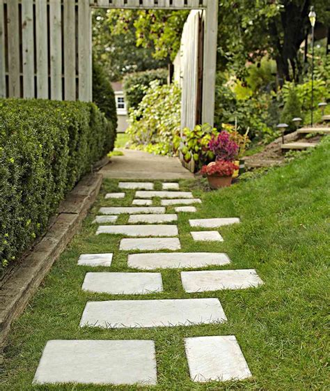 How To Make A Stepping Stone Paver Walkway